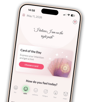 Solvia daily affirmation and mood screen
